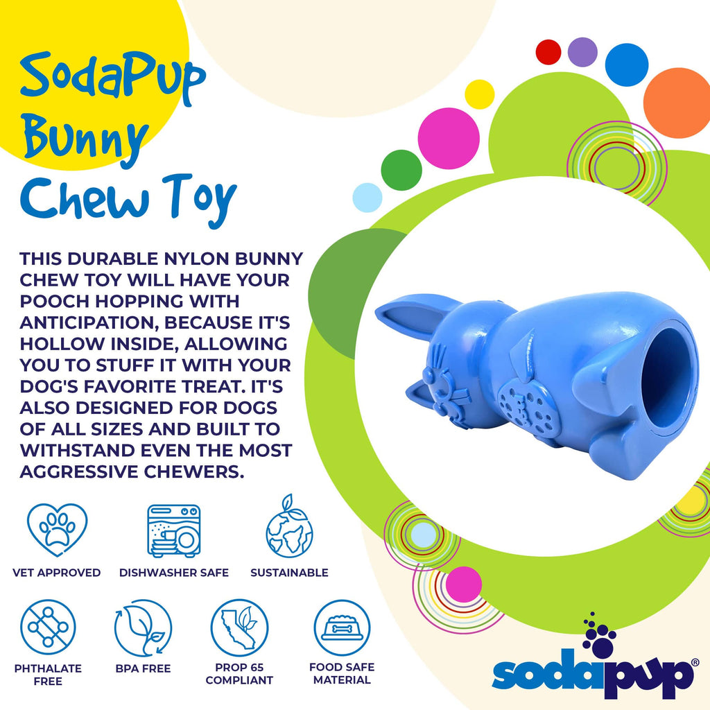 Bunny eChew Durable Nylon Dog Chew and Enrichment Toy