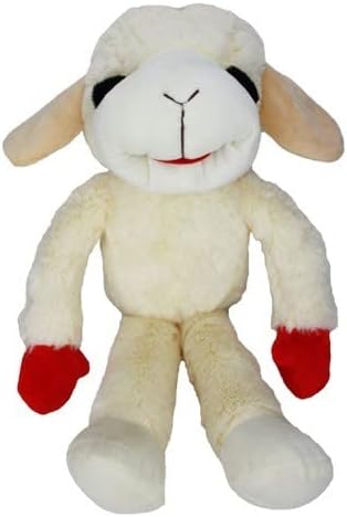 Plush Dog Toy with Floppy Arms and Squeaker