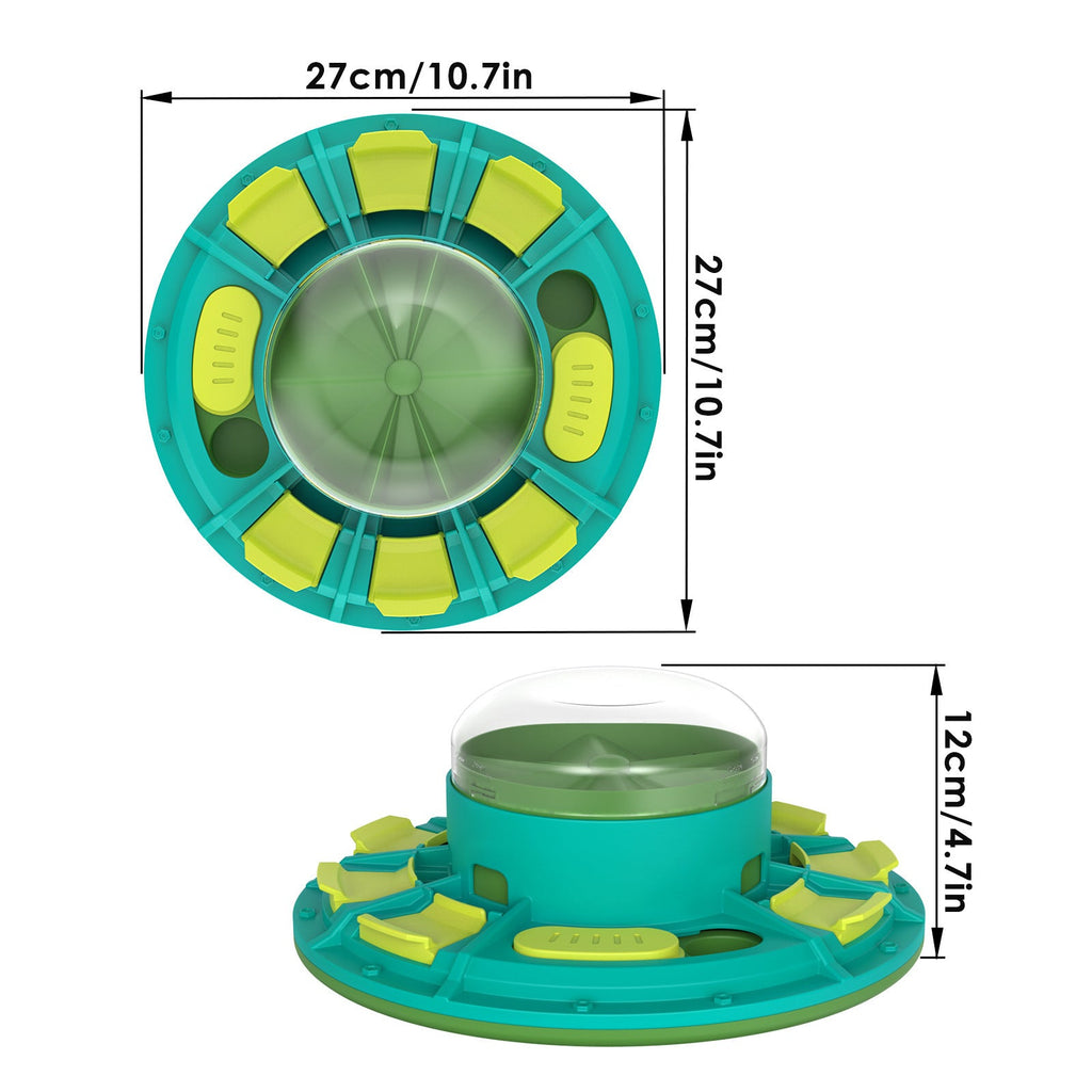 Dog Slow Feeder Puzzle Toy with Treat Dispenser