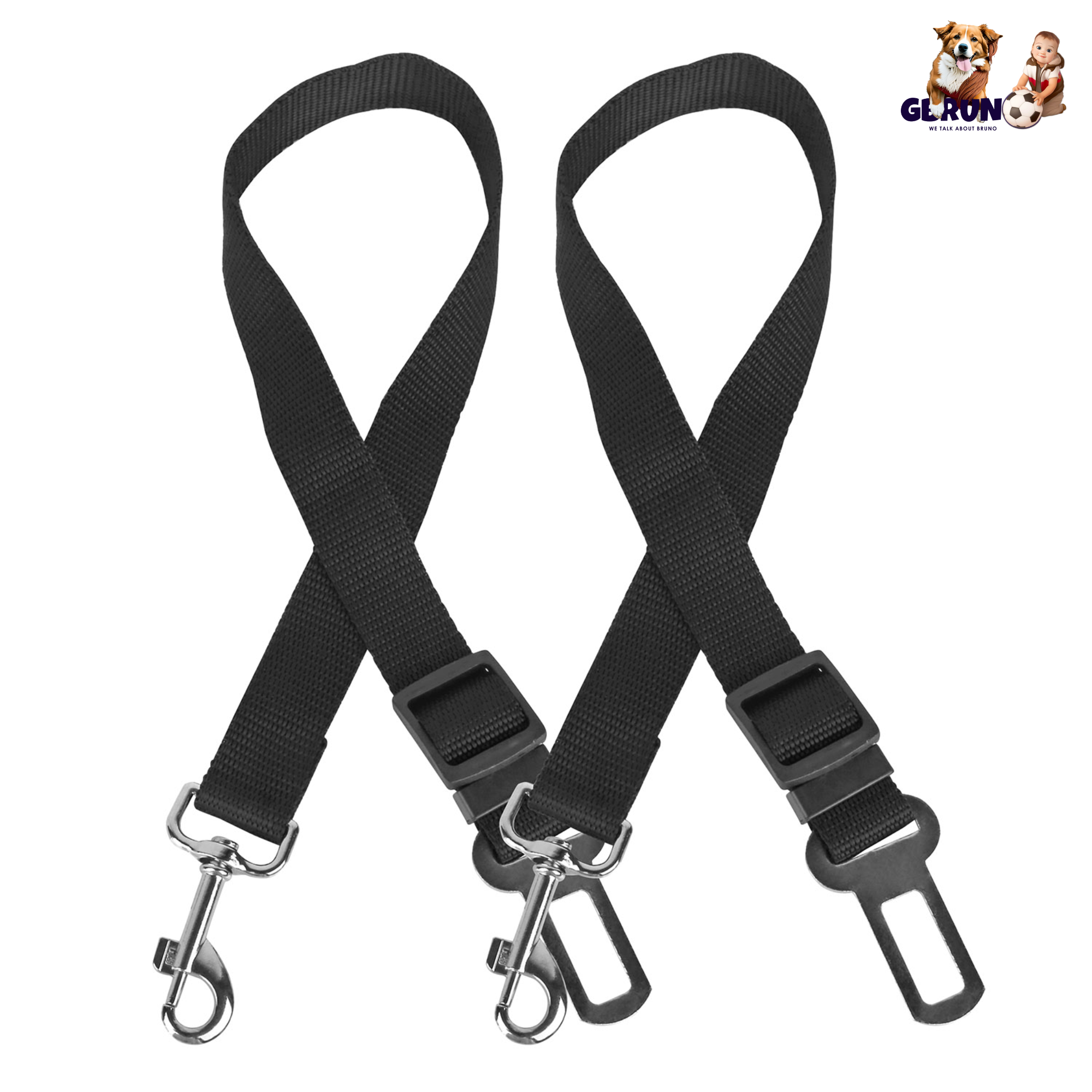 Adjustable Pet Seat Belt Leash, Pack of 2 – For Dogs & Cats