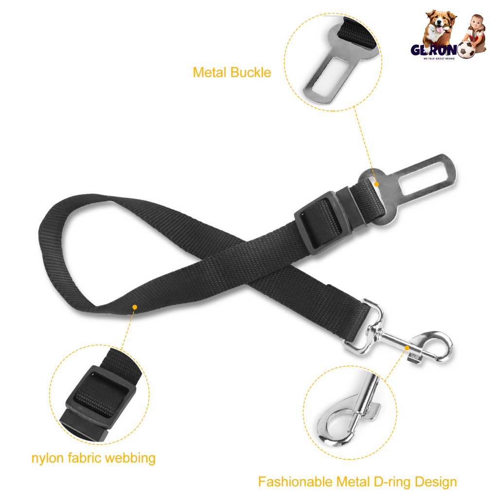 Adjustable Pet Seat Belt Leash, Pack of 2 – For Dogs & Cats