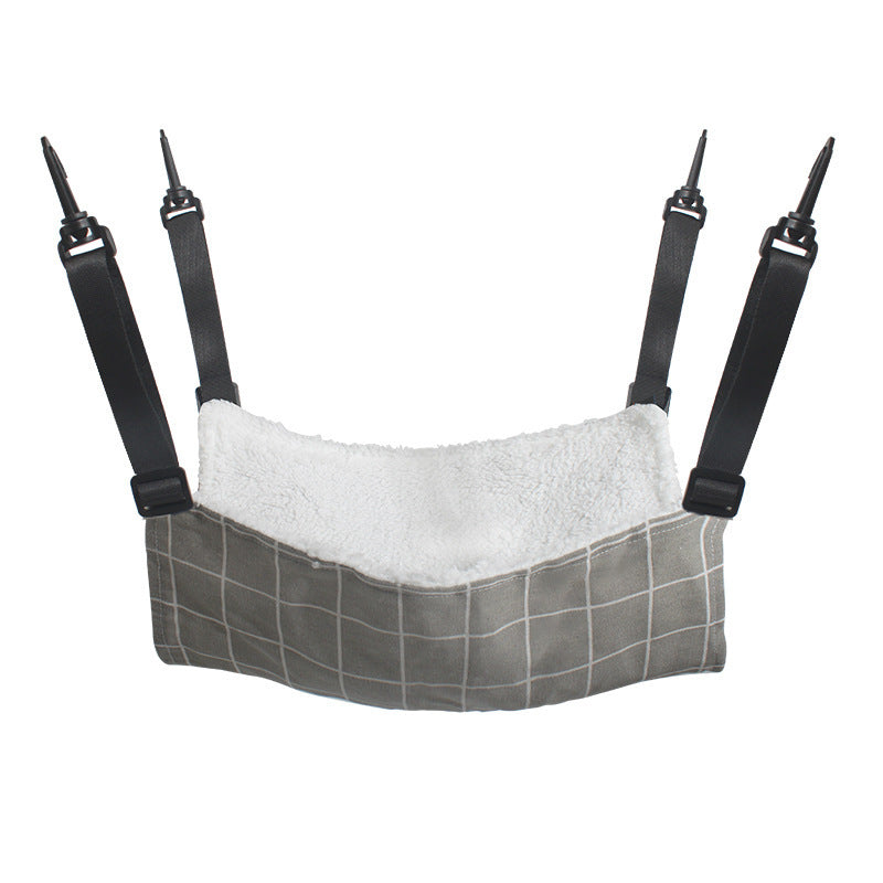 Flannel Cat Hammock with Plastic Hooks, Multiple Sizes