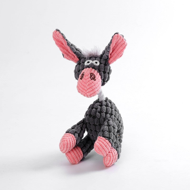 Plush Squeaky Dog Toy for Interactive Play