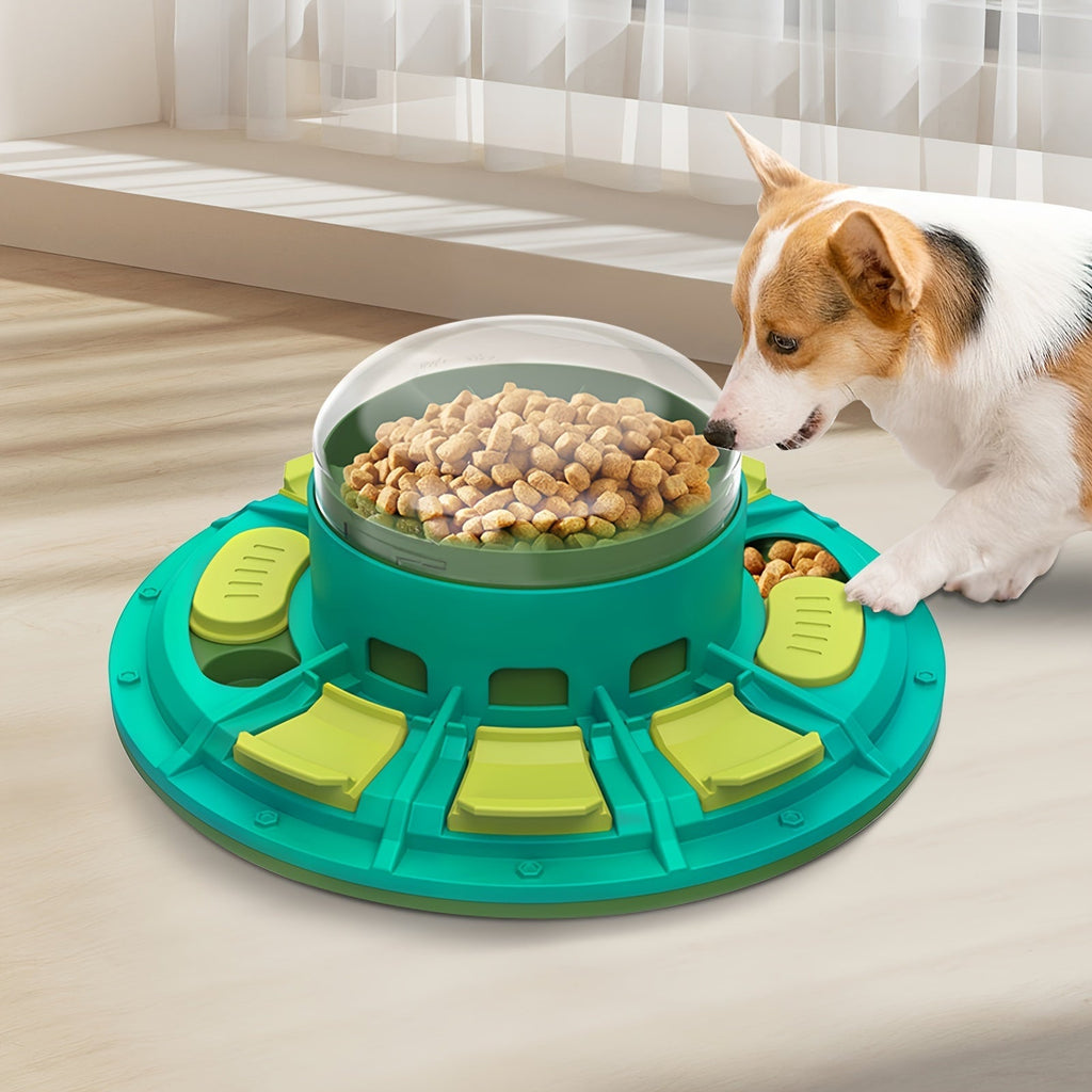 Dog Slow Feeder Puzzle Toy with Treat Dispenser
