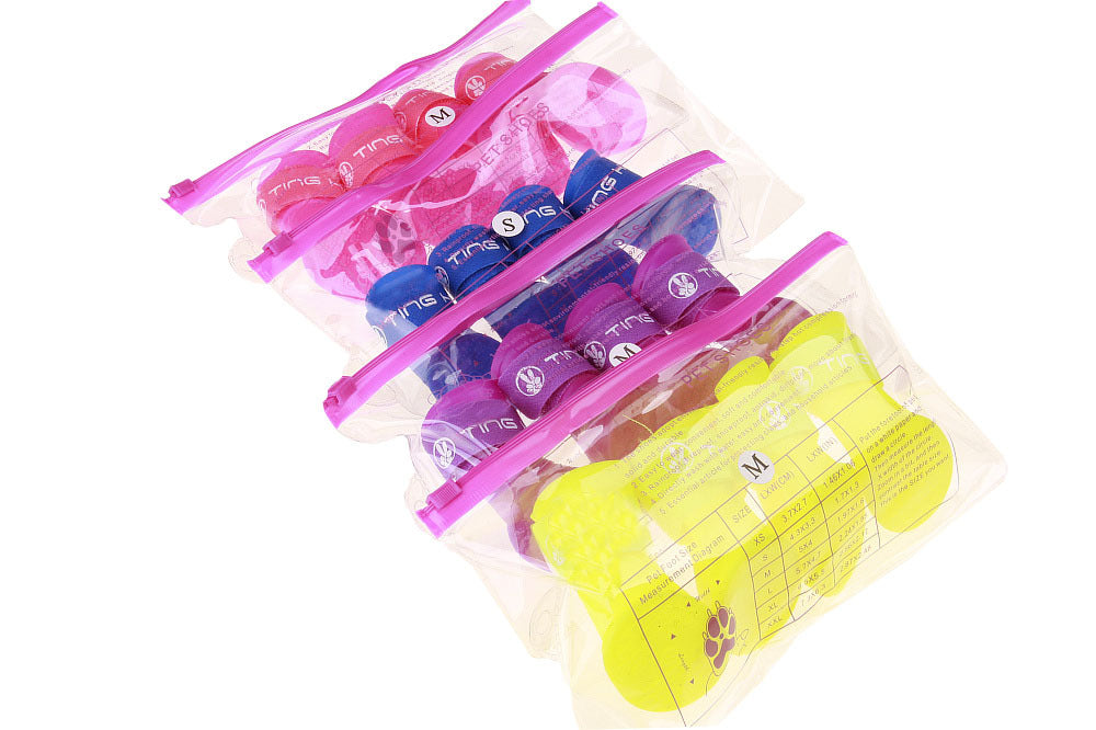 Cartoon Pet Rain Boots – Waterproof, Non-Slip, Multiple Sizes
