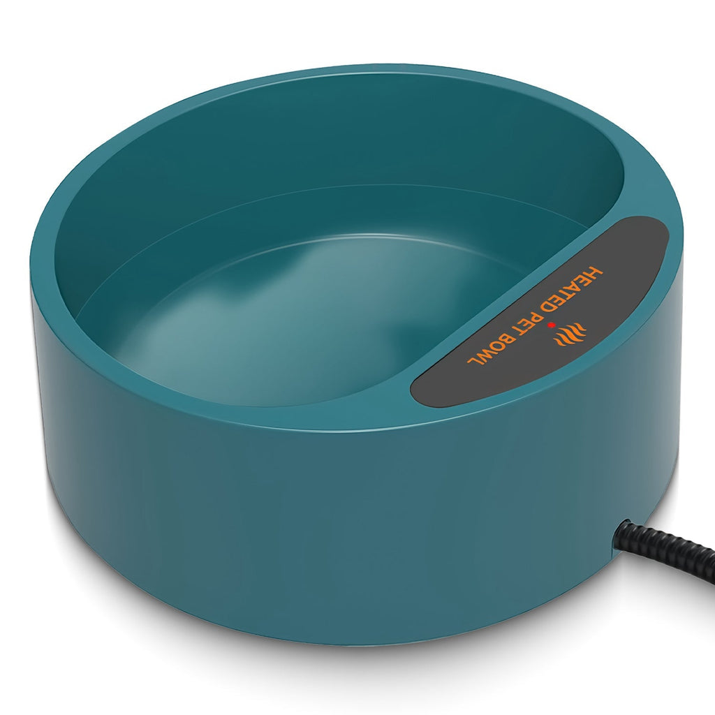 Heated Pet Water Bowl, 74.4 oz, IP67 Waterproof for Dogs, Cats & Rabbits