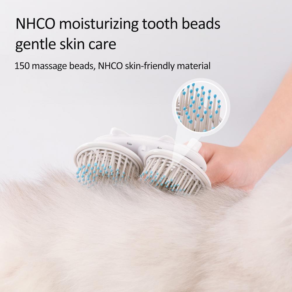 Dual-Head Pet Brush with Negative Ion Technology