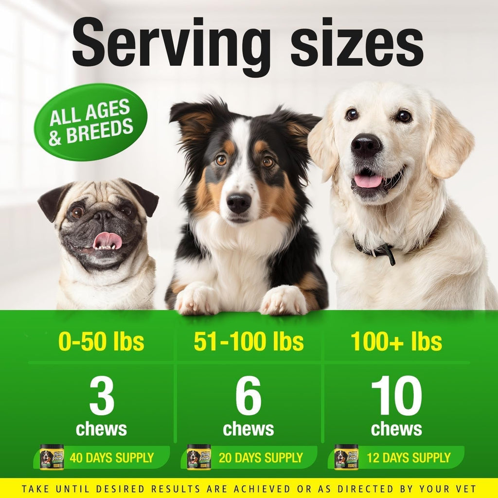 Dog Joint Supplement Glucosamine Chondroitin MSM Omega 3 Chews 120Ct