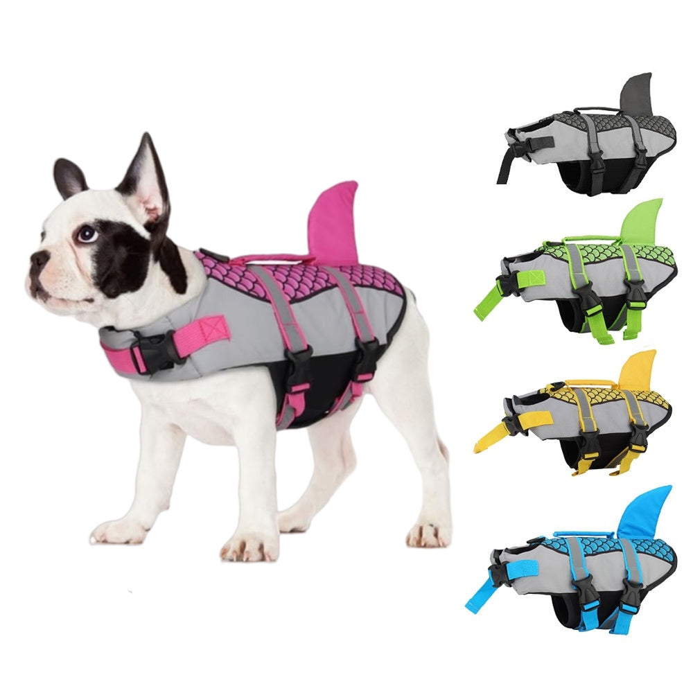 Pet Life Jacket with Handle and Leash Ring – Multiple Colors