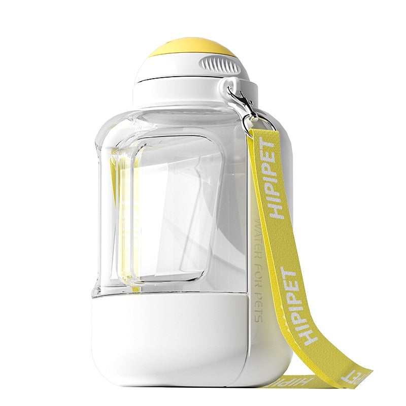 2-in-1 Dog Water Bottle and Food Container, 1000ml Capacity