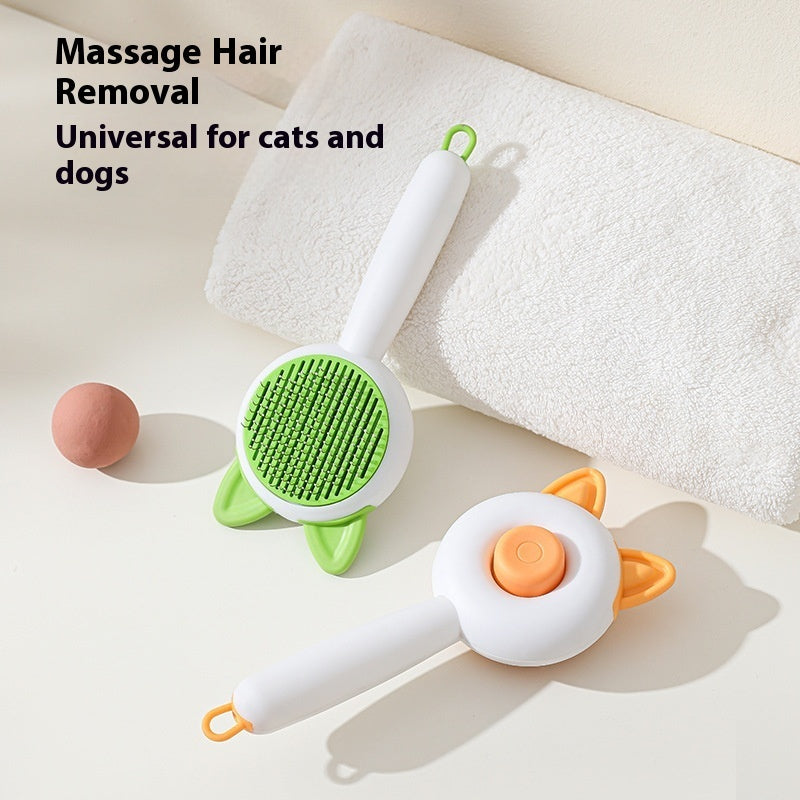 Cat Hair Removal Massage Comb – Ergonomic, Easy-Clean Design