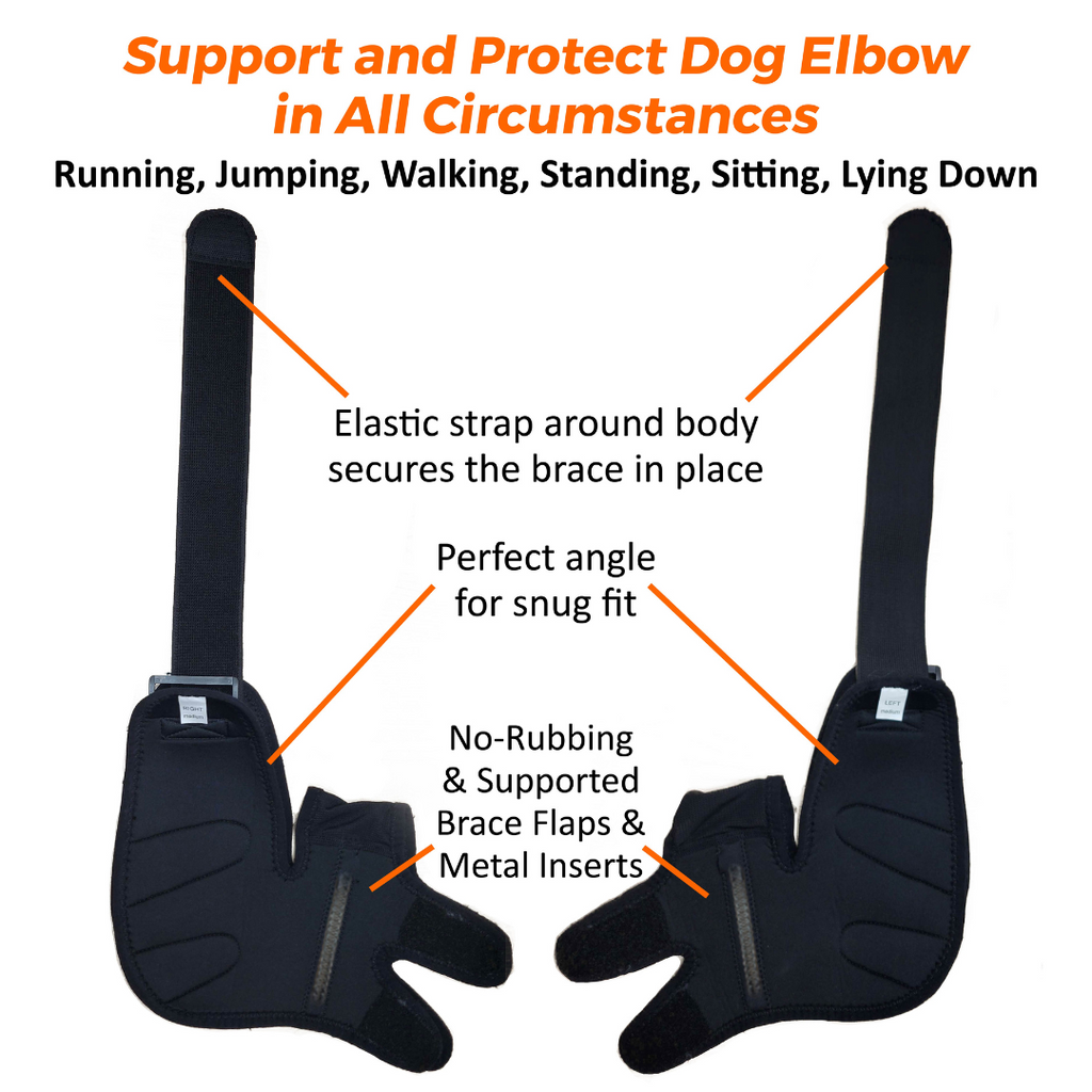 NeoAlly Elbow and Shoulder Brace with Spring Inserts for Pets