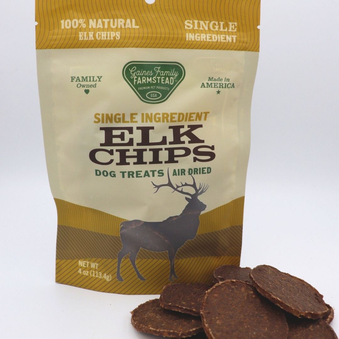 Elk Chips Single-Ingredient Dog Treats