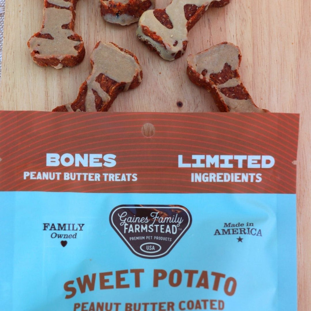 Sweet Potato & Peanut Butter Soft Dog Bone Treat