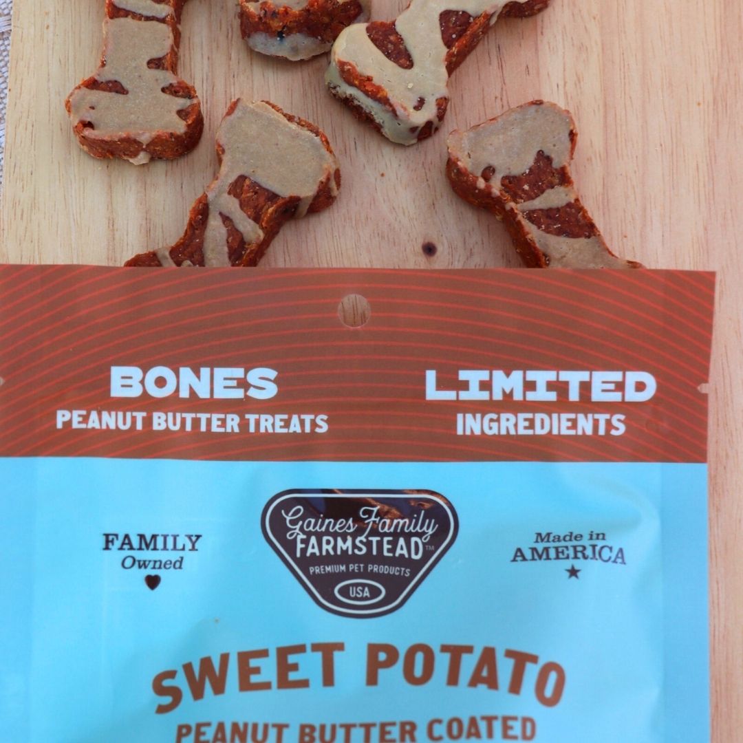 Sweet Potato & Peanut Butter Soft Dog Bone Treat