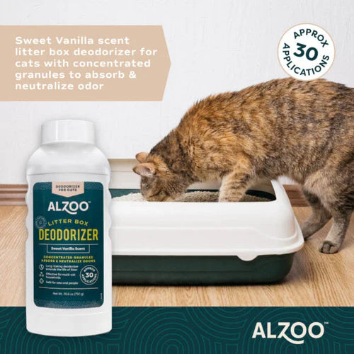Alzoo Cat Litter Deodorizer Fragrant Sweet Vanilla 26 oz.