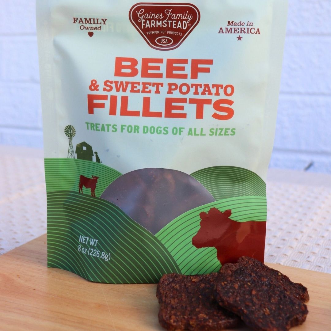 Beef & Sweet Potato Fillets Dog Treats