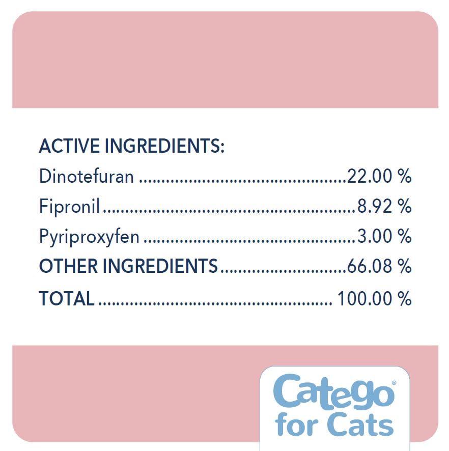 Catego Flea & Tick Spot Treatment for Cats 1.5+ lb Single Dose 1 Month