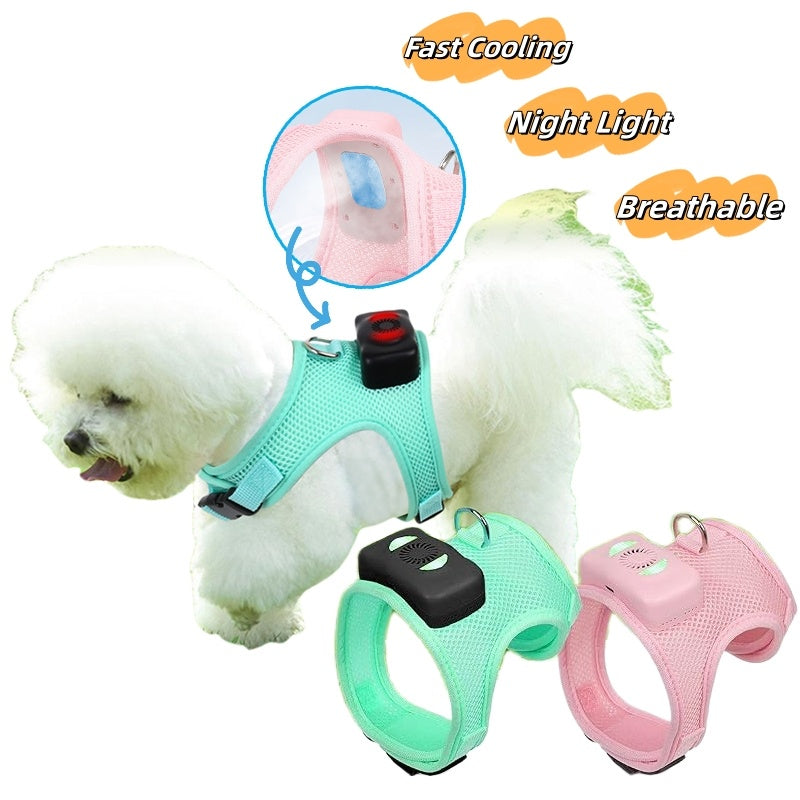 Wearable Pet Air Conditioner Harness for Small Dogs & Cats
