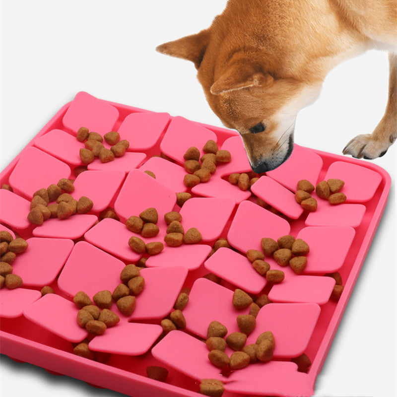 Silicone Pet Bowl for Cats and Dogs, 203 x 203 mm, Multiple Colors