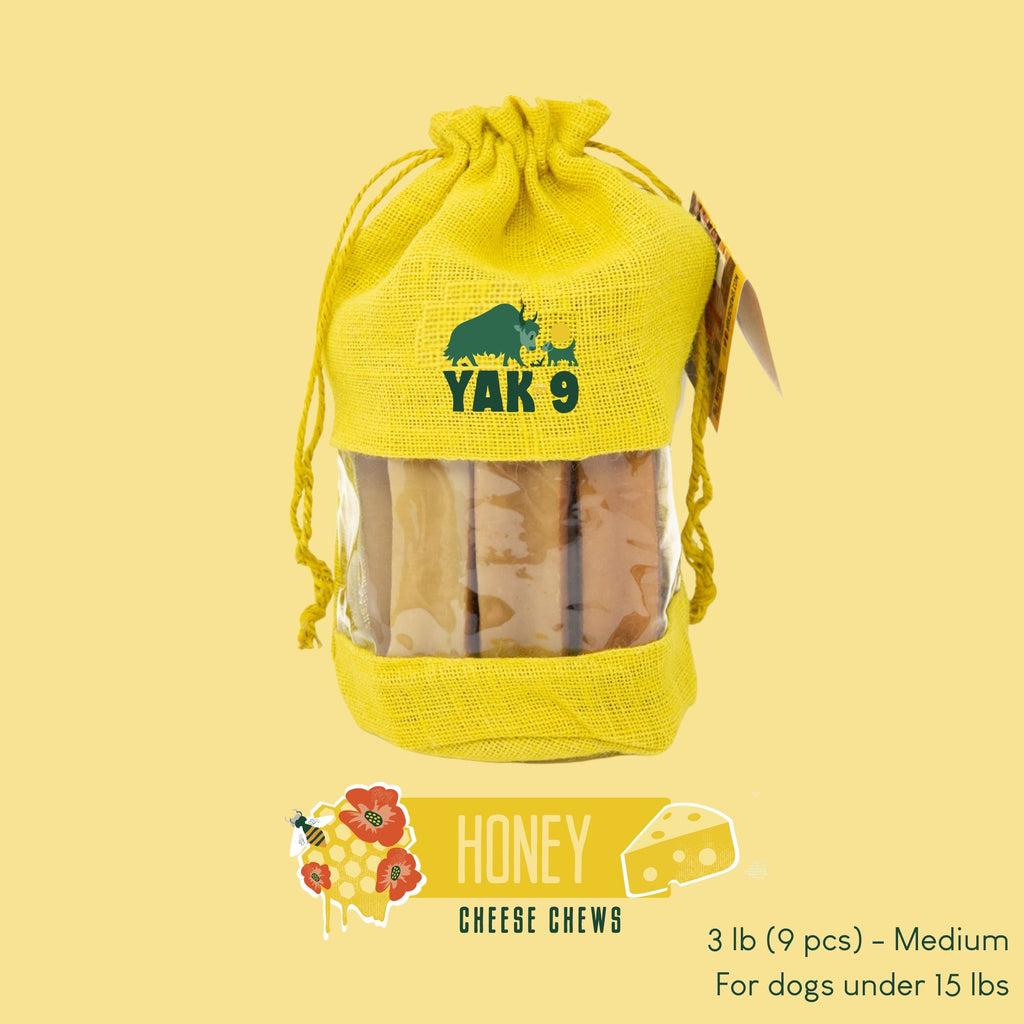 Honey Yak Cheese Dog Chews with Organic Himalayan Honey