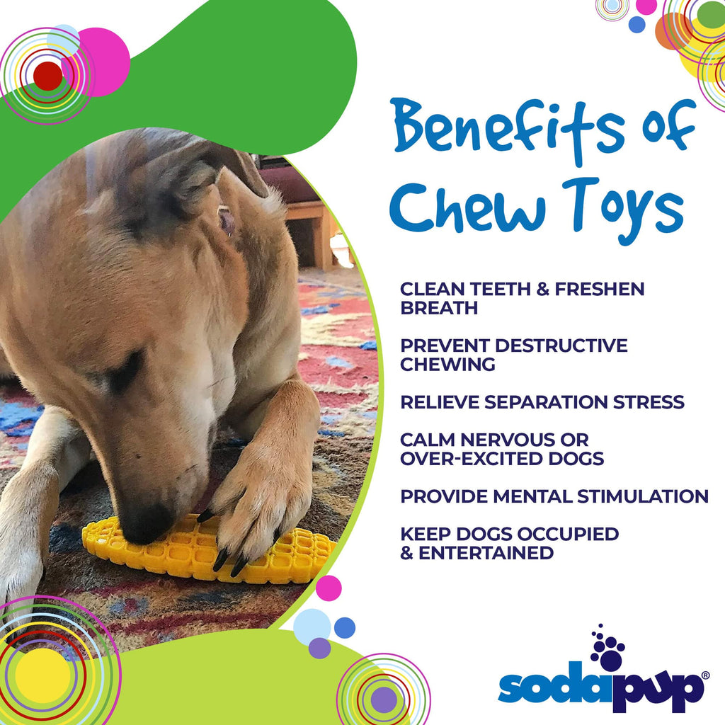 Corn on the Cob Nylon Dog Chew Toy for Power Chewers, 7"
