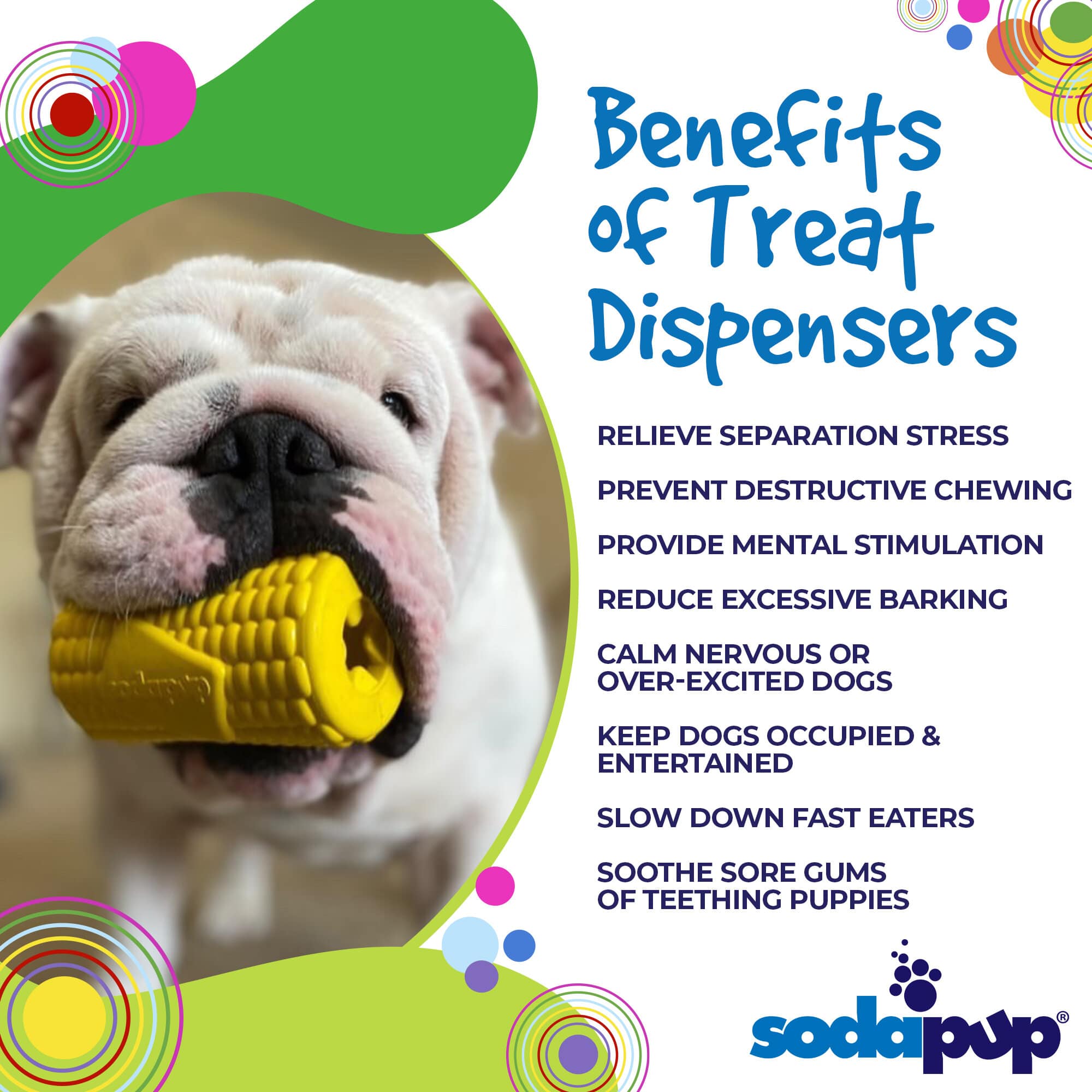 Corn on the Cob Rubber Dog Chew Toy and Treat Dispenser
