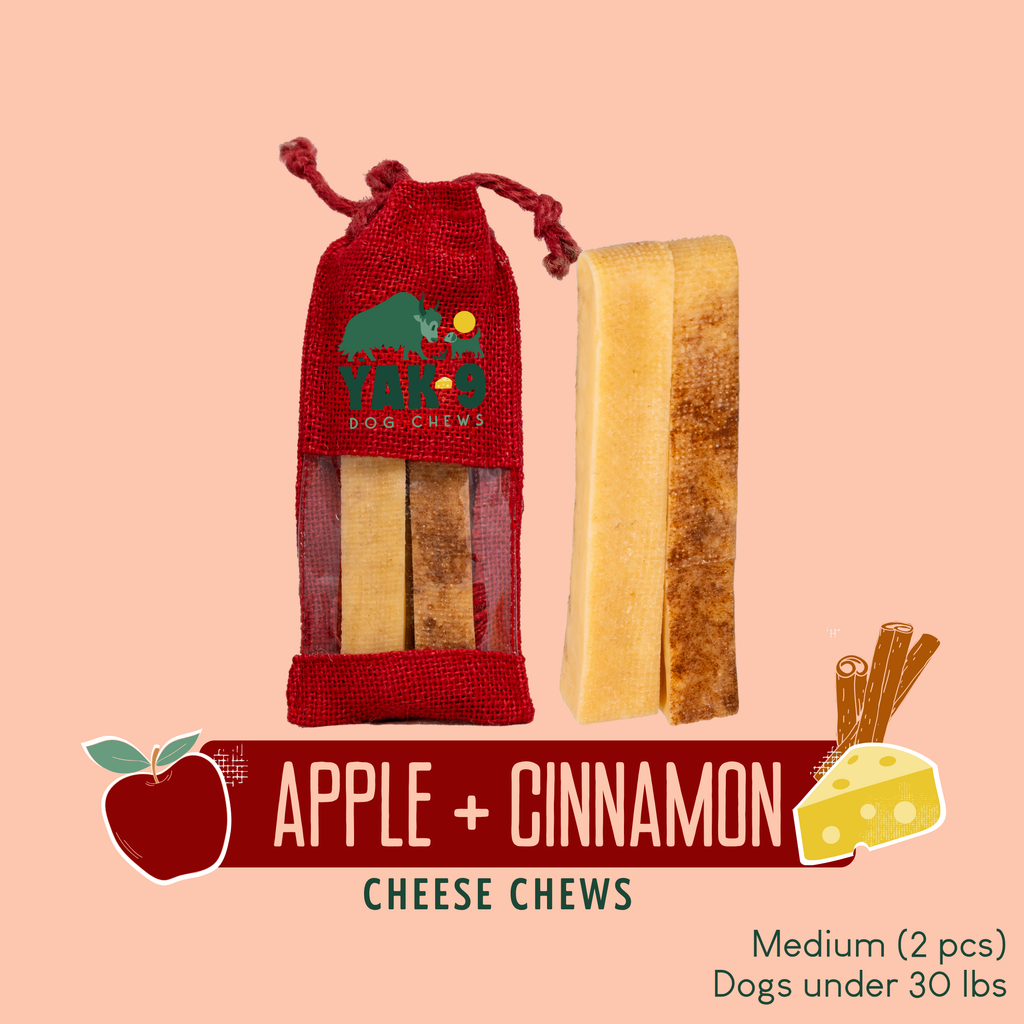 Apple & Cinnamon Yak Milk Dog Chew – All Natural Ingredients
