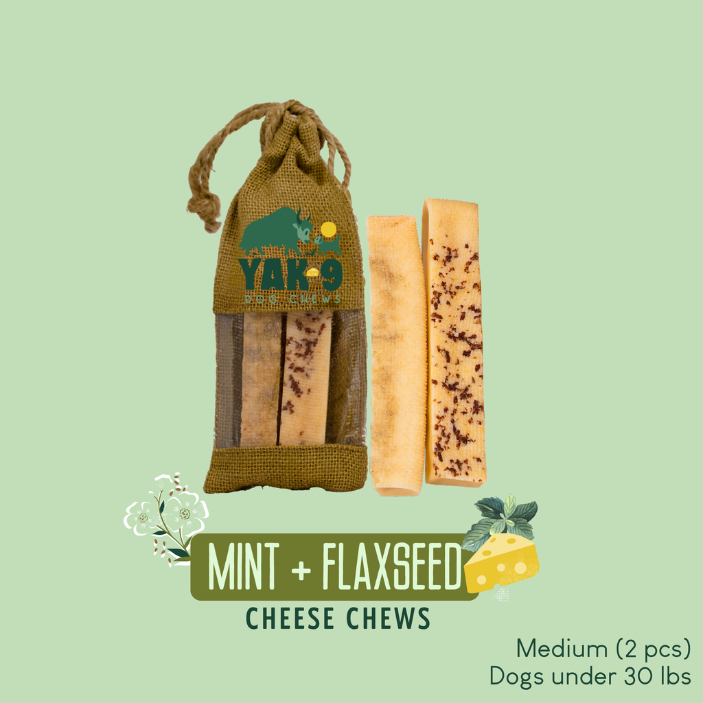 Yak9 Flaxseed & Mint Yak Chews for Dogs