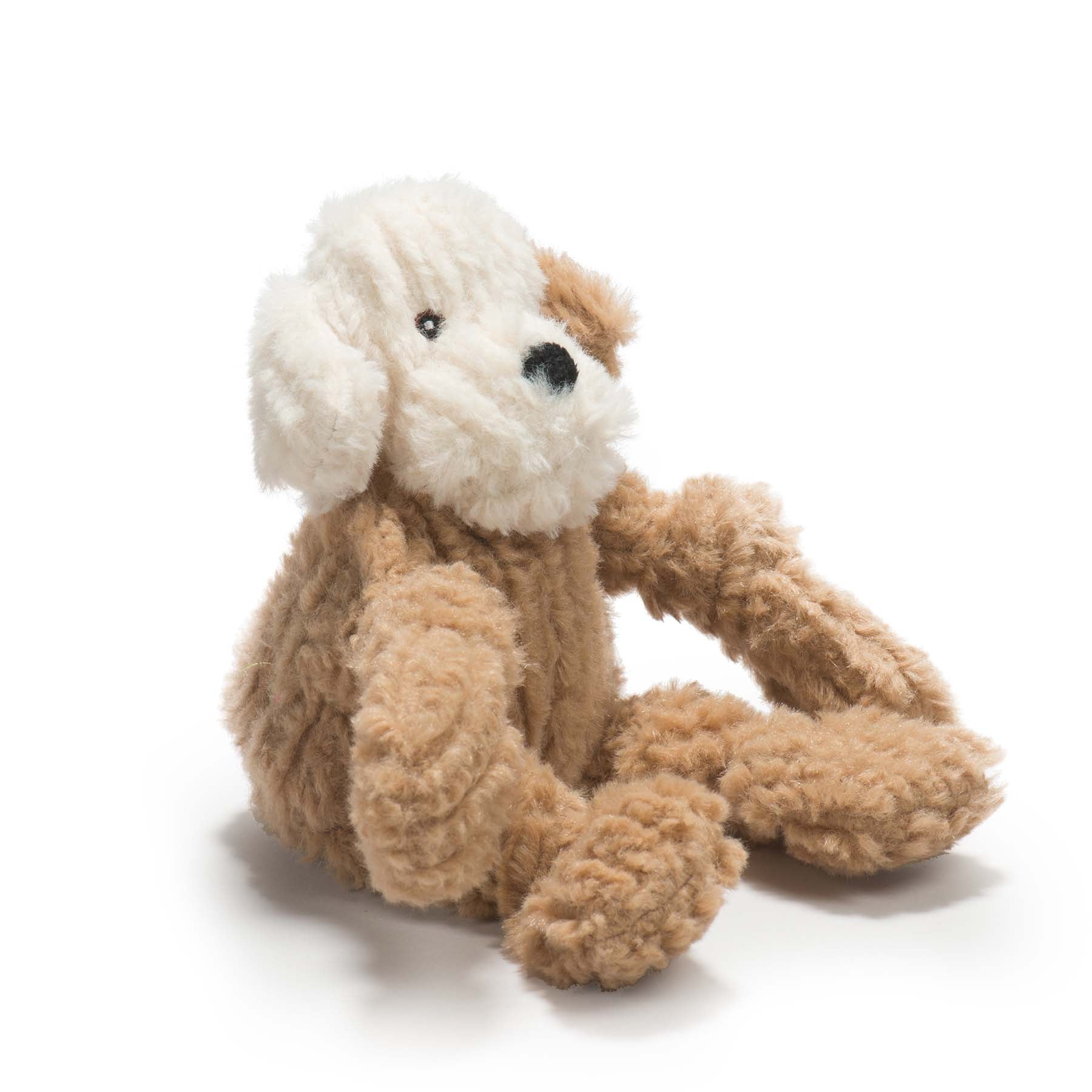 HuggleMutts Small Plush Dog Toy with 5 Squeakers, 9-Inch