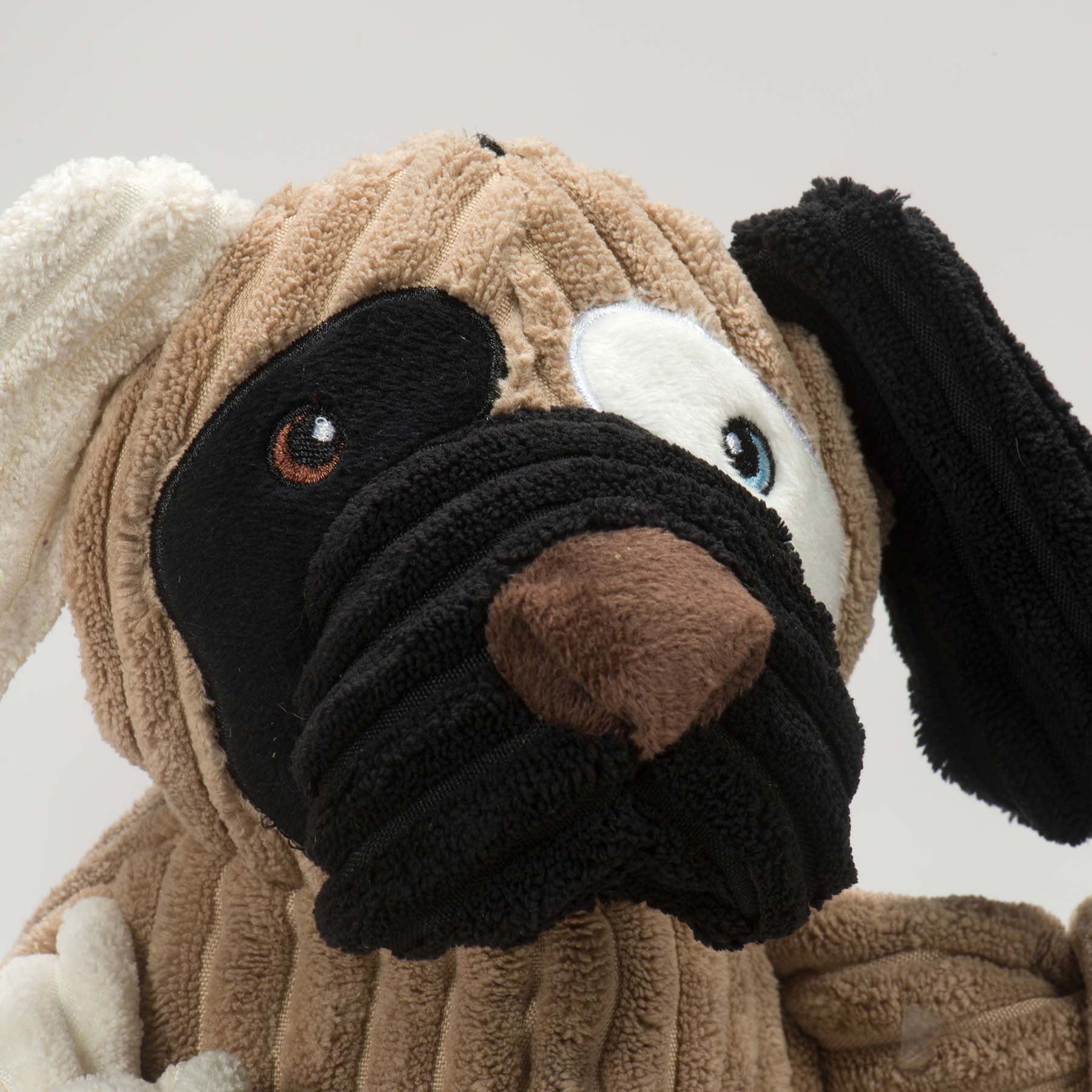 HuggleMutts Large Mixed-Breed Dog Toy with 5 Squeakers