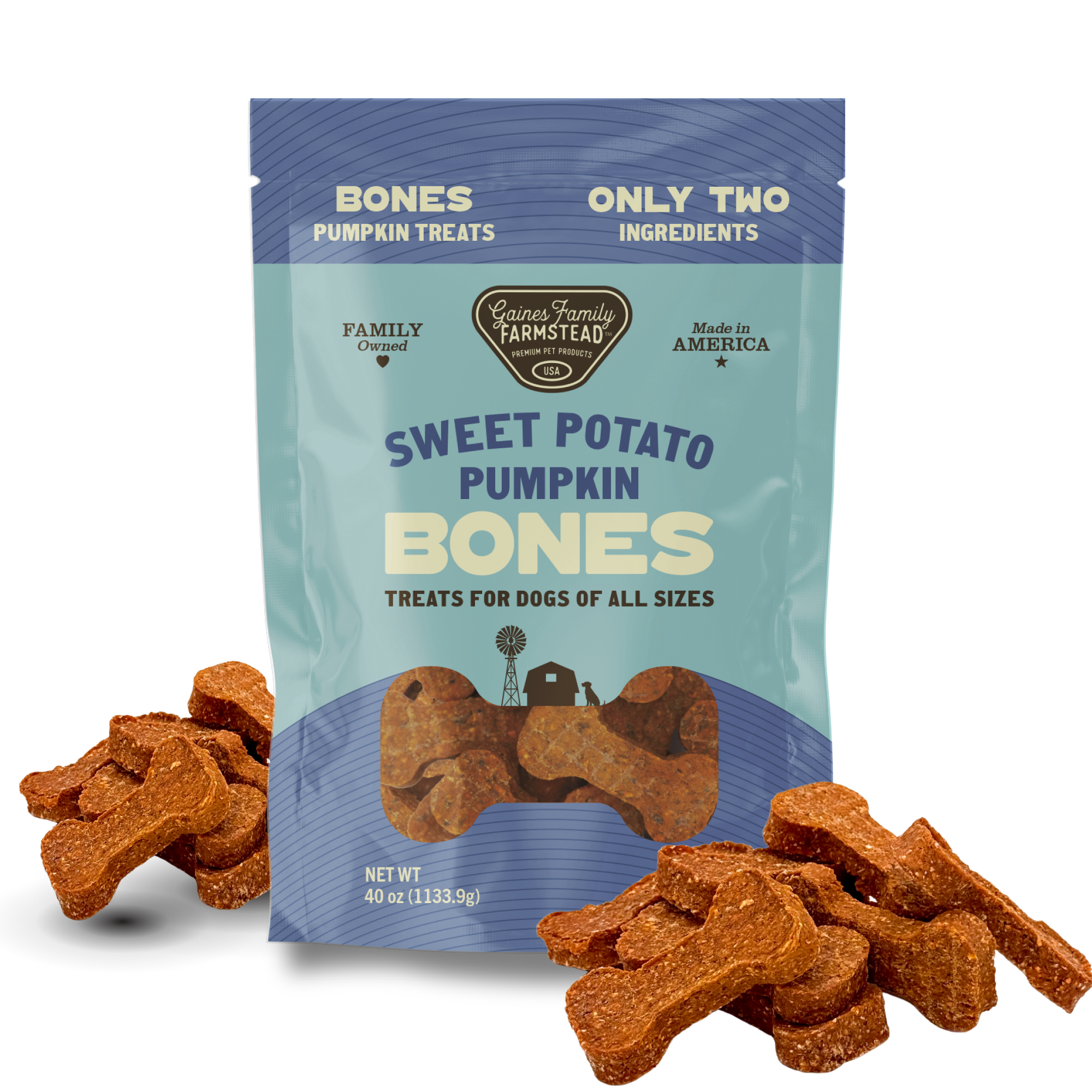 Sweet Potato & Pumpkin Dog Bones – Chewy, Vitamin-Rich Treats