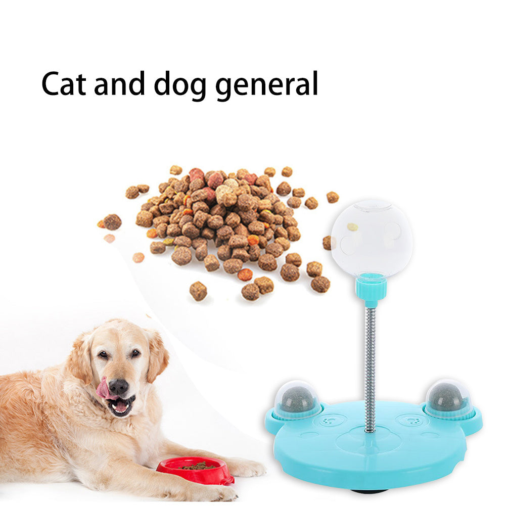 Leaky Ball Suction Cup Toy for Cats and Dogs, Slow Feeder Design