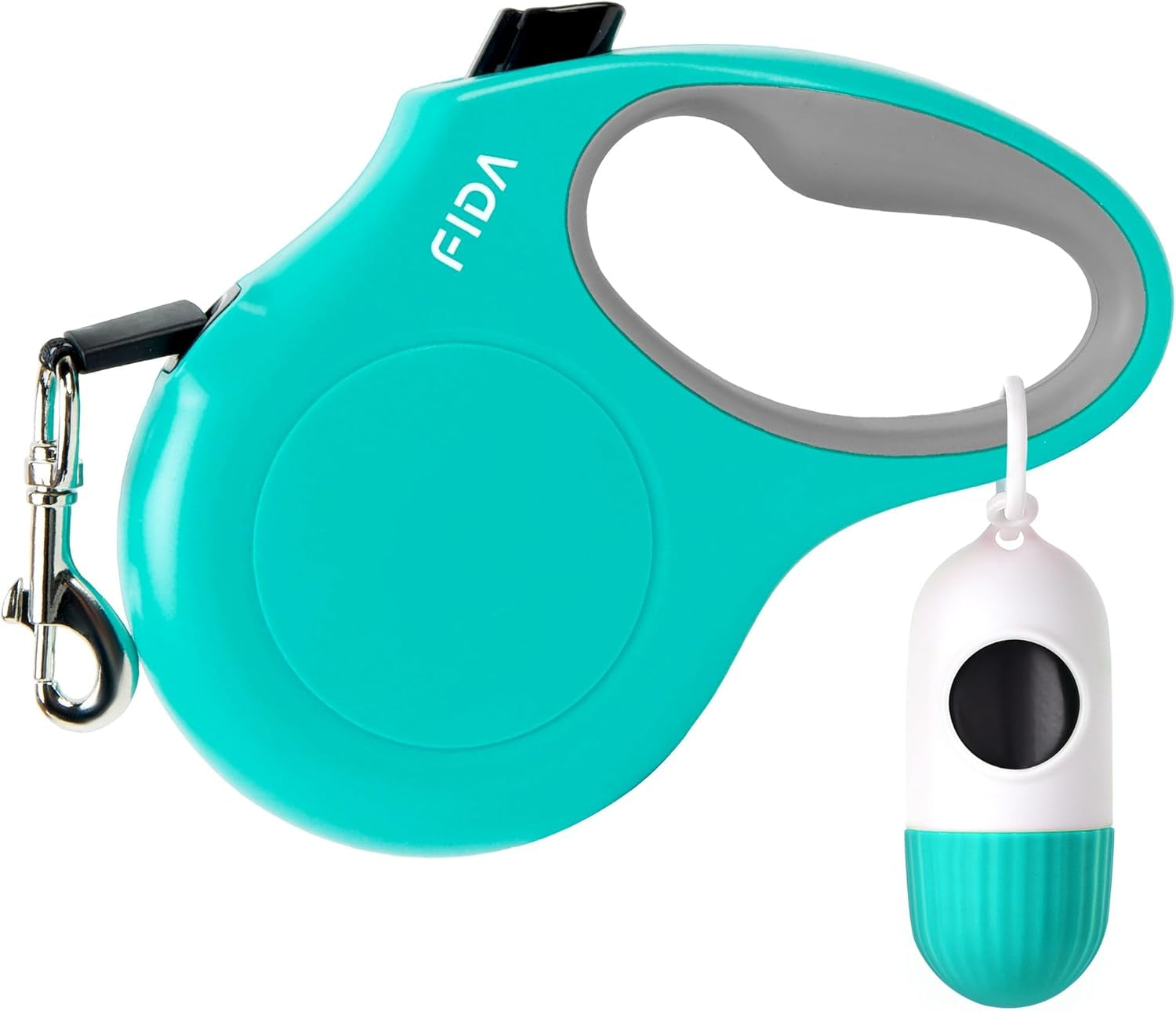 16ft Retractable Leash for Small Dogs and Cats, Reflective, with Waste Bag Dispenser
