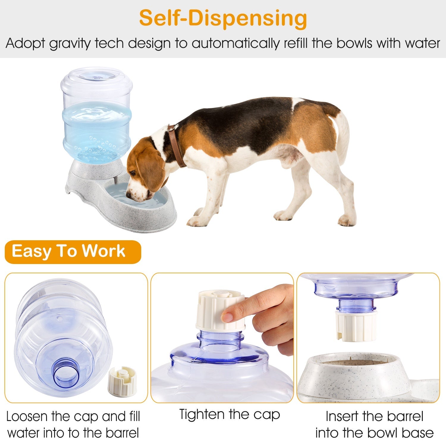 Automatic Pet Water Dispenser, 3.5L for Cats and Dogs
