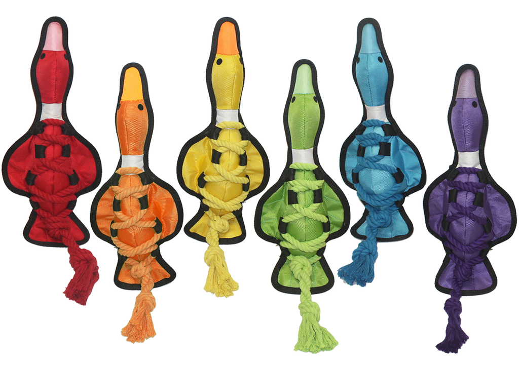 Cross-Ropes Duck Durable Dog Chew Toy