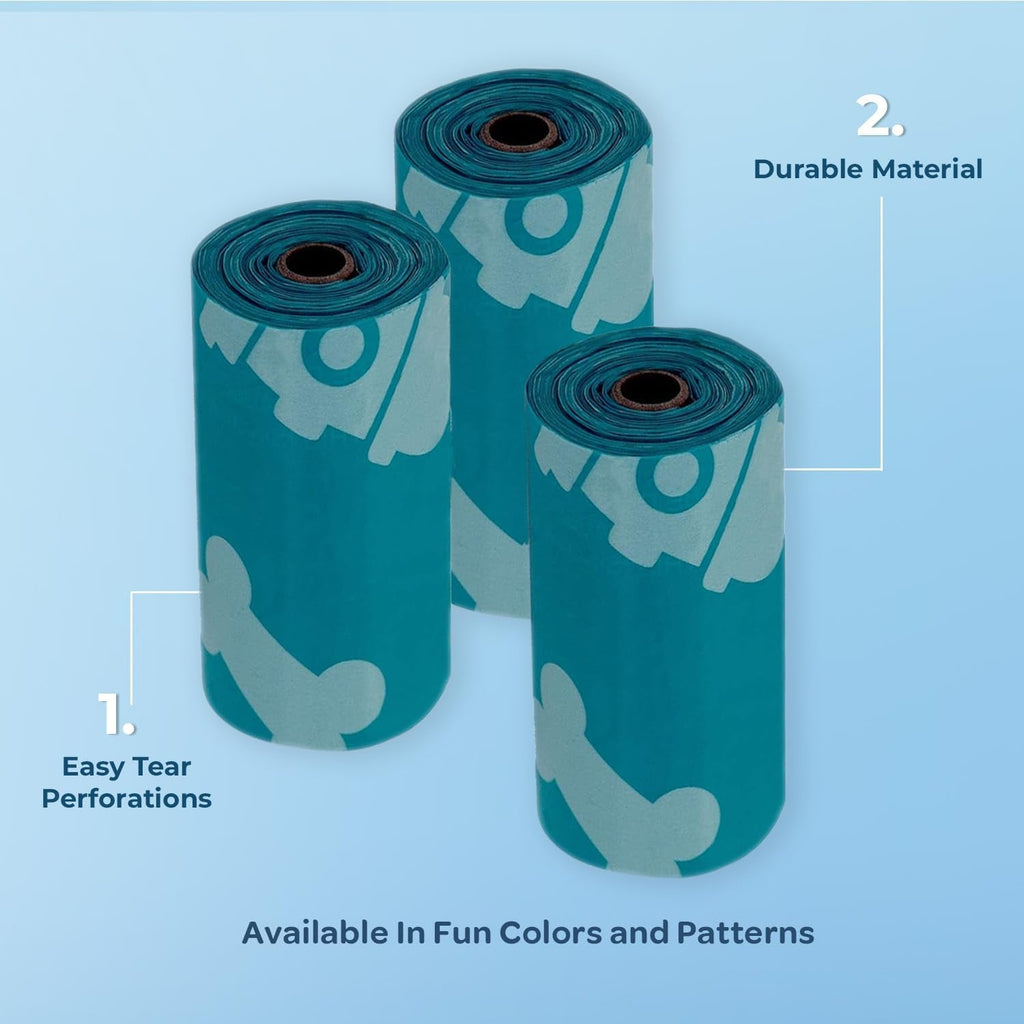 Dog Waste Bag Roll Replacements for Refuse Cleanup