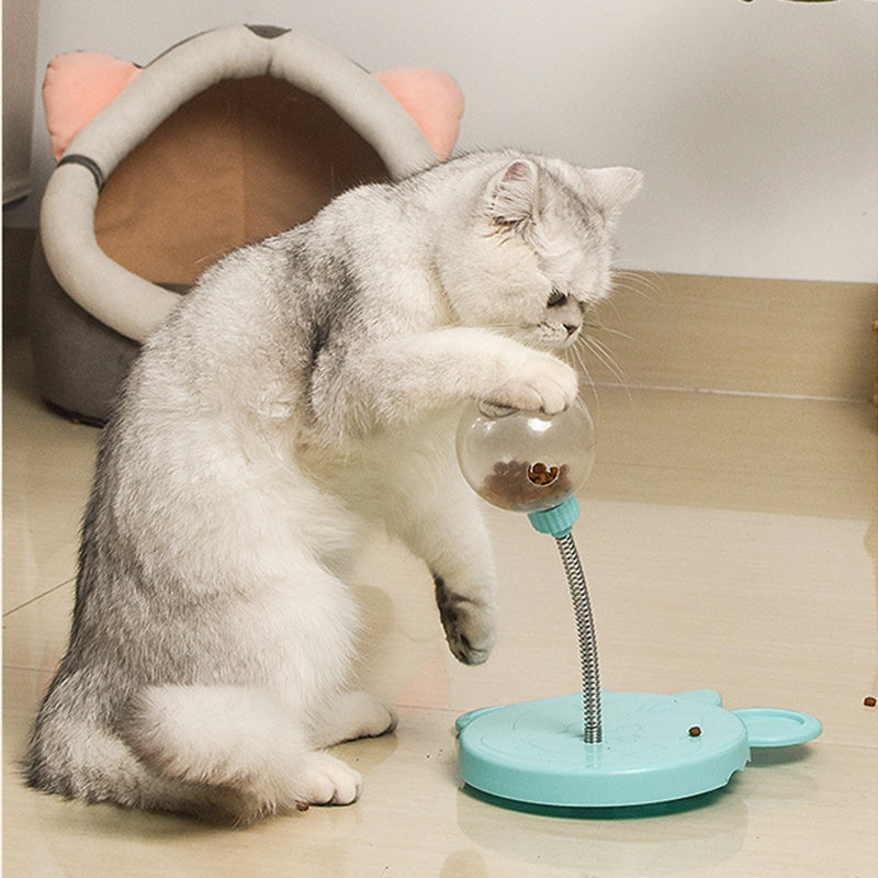 Leaky Ball Suction Cup Toy for Cats and Dogs, Slow Feeder Design