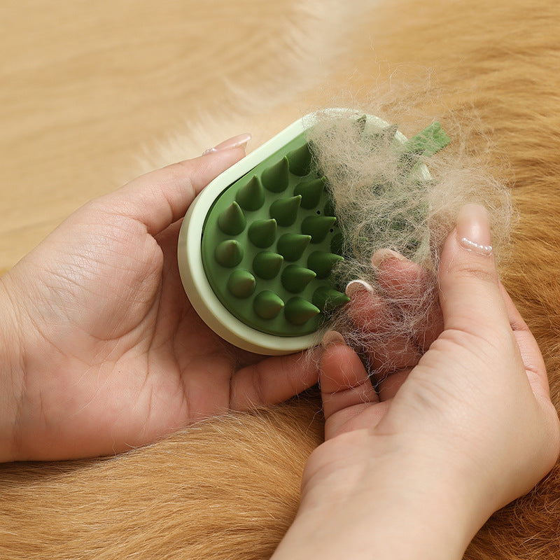 Dual-Purpose Dog Grooming Brush, ABS, Gentle Cleaning & Massage