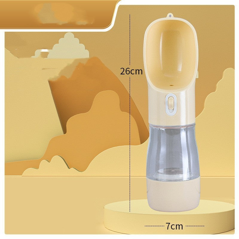 Portable Pet Water Bottle, Plastic, 458ml, for Dogs and Cats