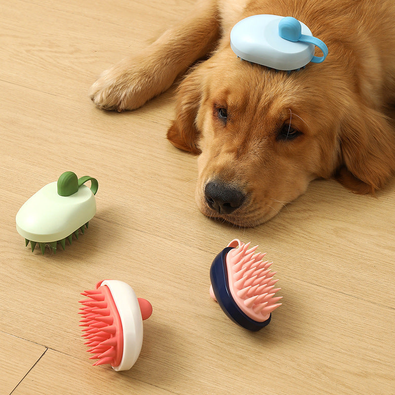 Dual-Purpose Dog Grooming Brush, ABS, Gentle Cleaning & Massage