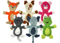 Flapjacks Chenille Corduroy Crinkle Dog Toy, Unstuffed Animal Shapes