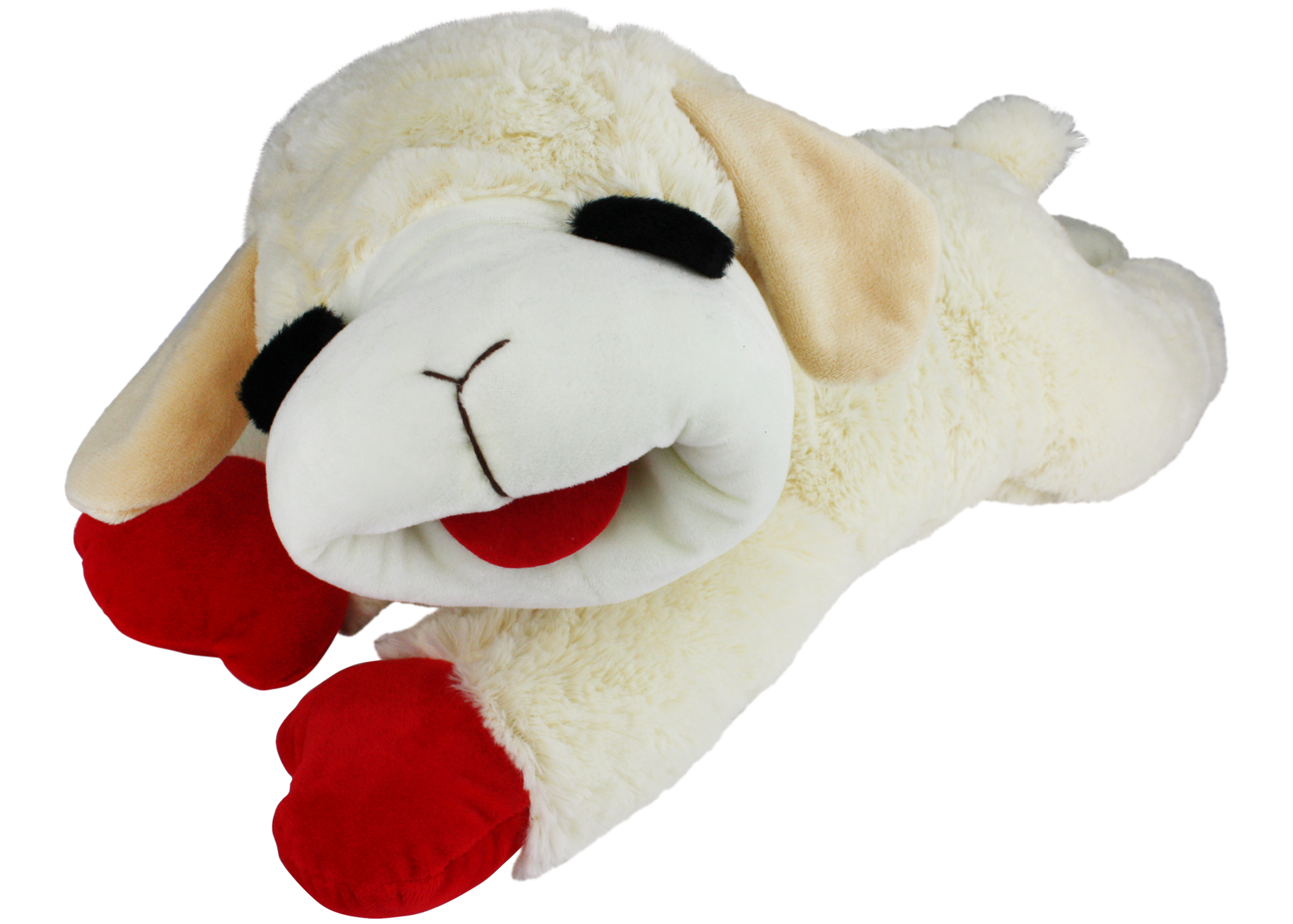 Lamb Chop Plush Dog Toy with Squeaker, Multiple Sizes
