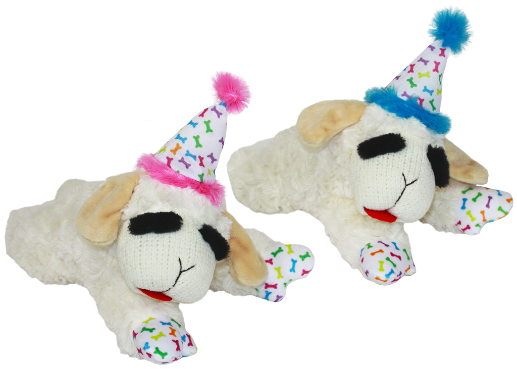 Lamb Chop® Birthday Plush Dog Toy – Soft, Festive Design