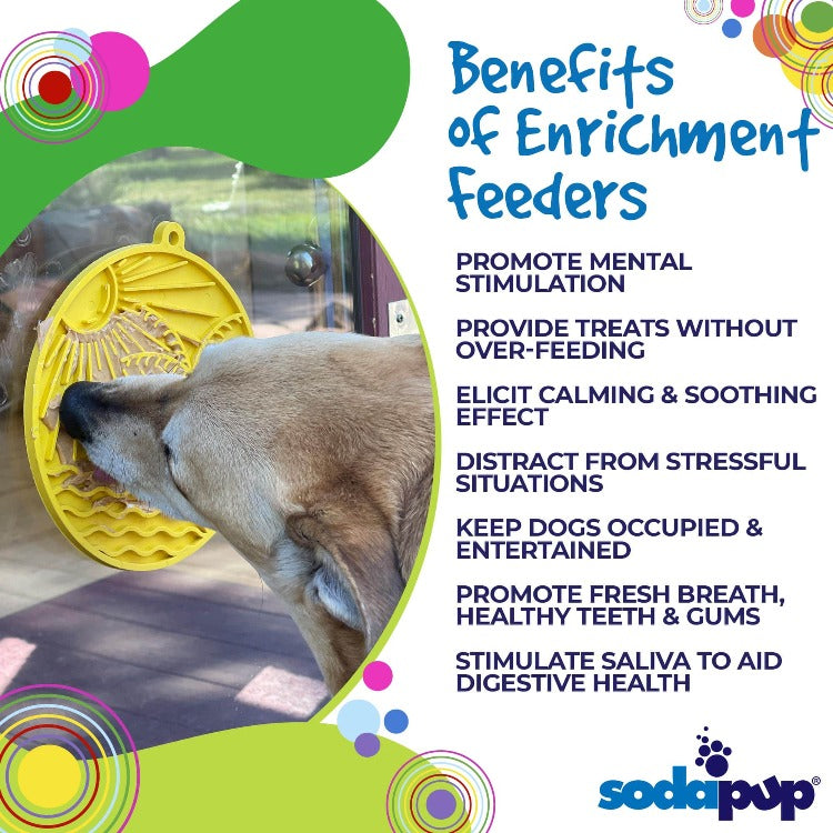 Sun n' Sea Dog Lick Mat with Suction Cups, 8" Diameter