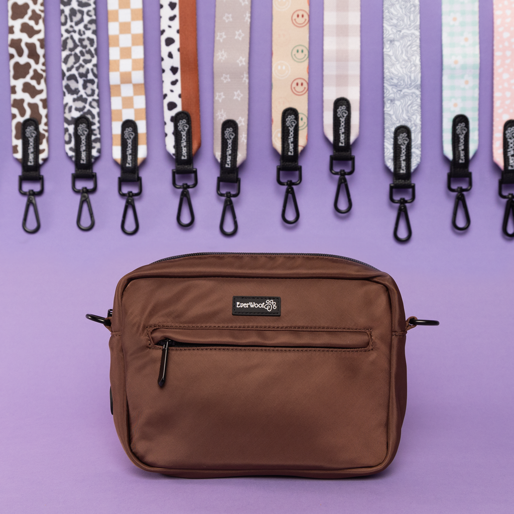 Pet Parent Organizer Bag with Poop Bag Dispenser, 9"x7"x2"