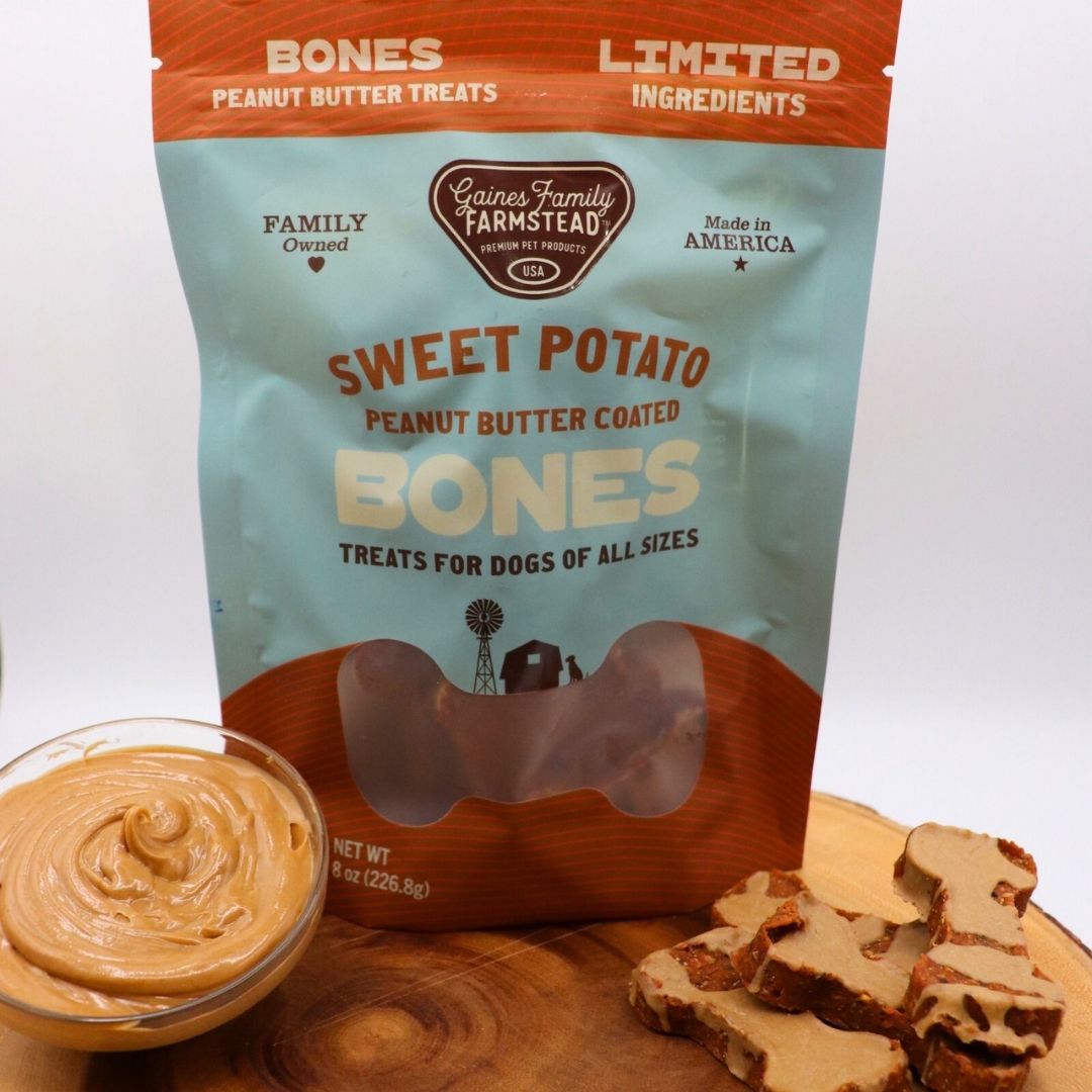 Sweet Potato & Peanut Butter Soft Dog Bone Treat