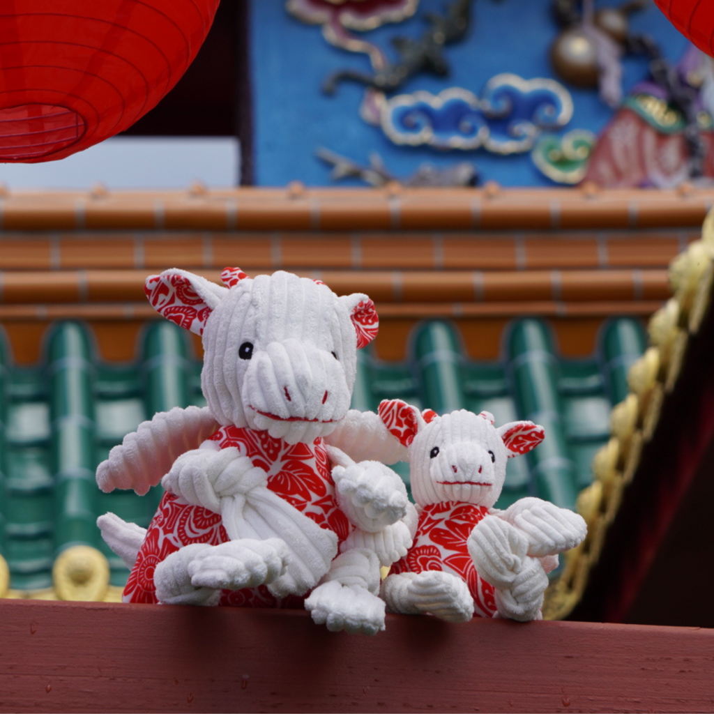 Lucky Dragon Knottie Plush Dog Toy – Year of the Dragon Edition