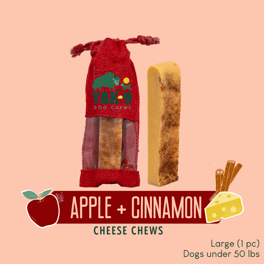 Apple & Cinnamon Yak Milk Dog Chew – All Natural Ingredients