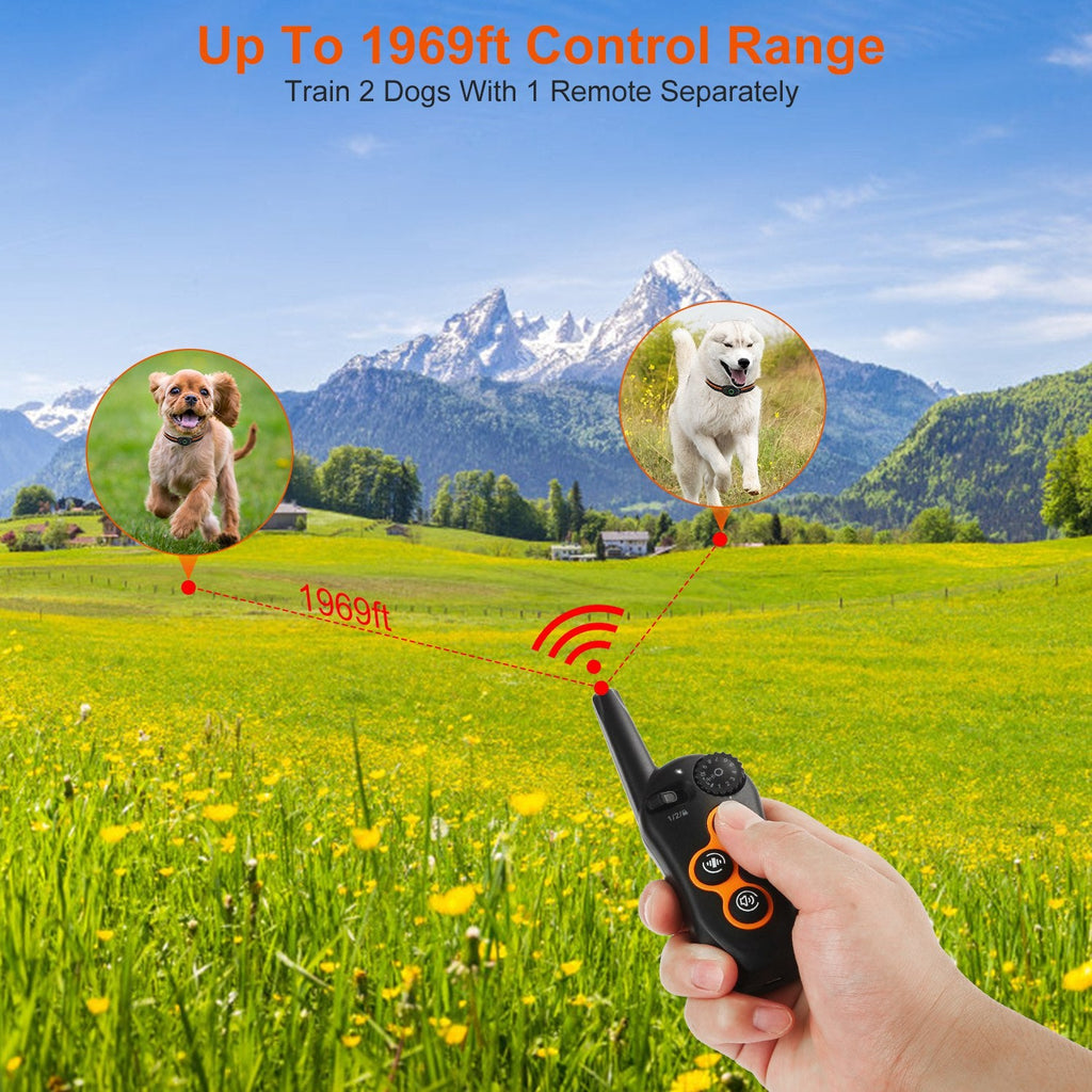 Dog Training Collar with Remote, Waterproof, 3 Modes, Long Range
